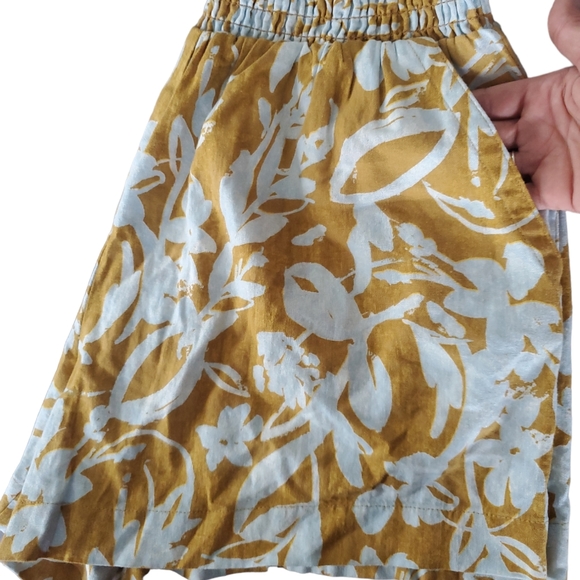 AVA & VIV Floral Linen Smocked Waist Shorts Women's Size X - Picture 4 of 5